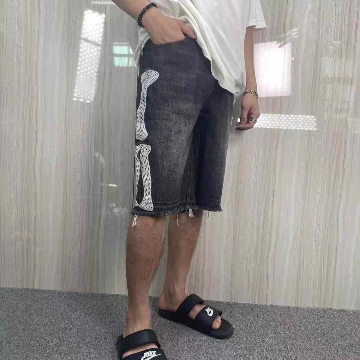 Kapital Skeleton Denim Shorts - PerfectKickZ