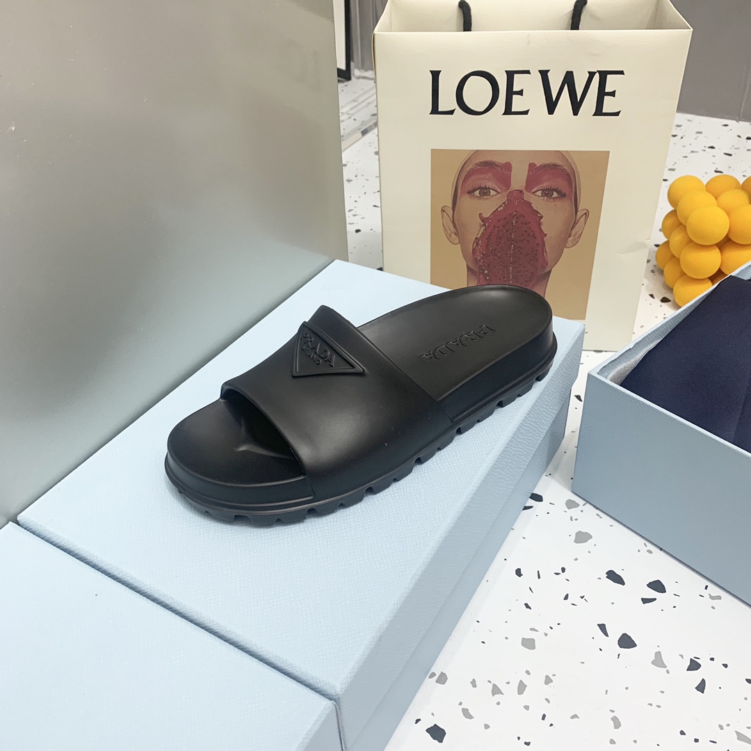 Prada Rubber Sandals  - PerfectKickZ