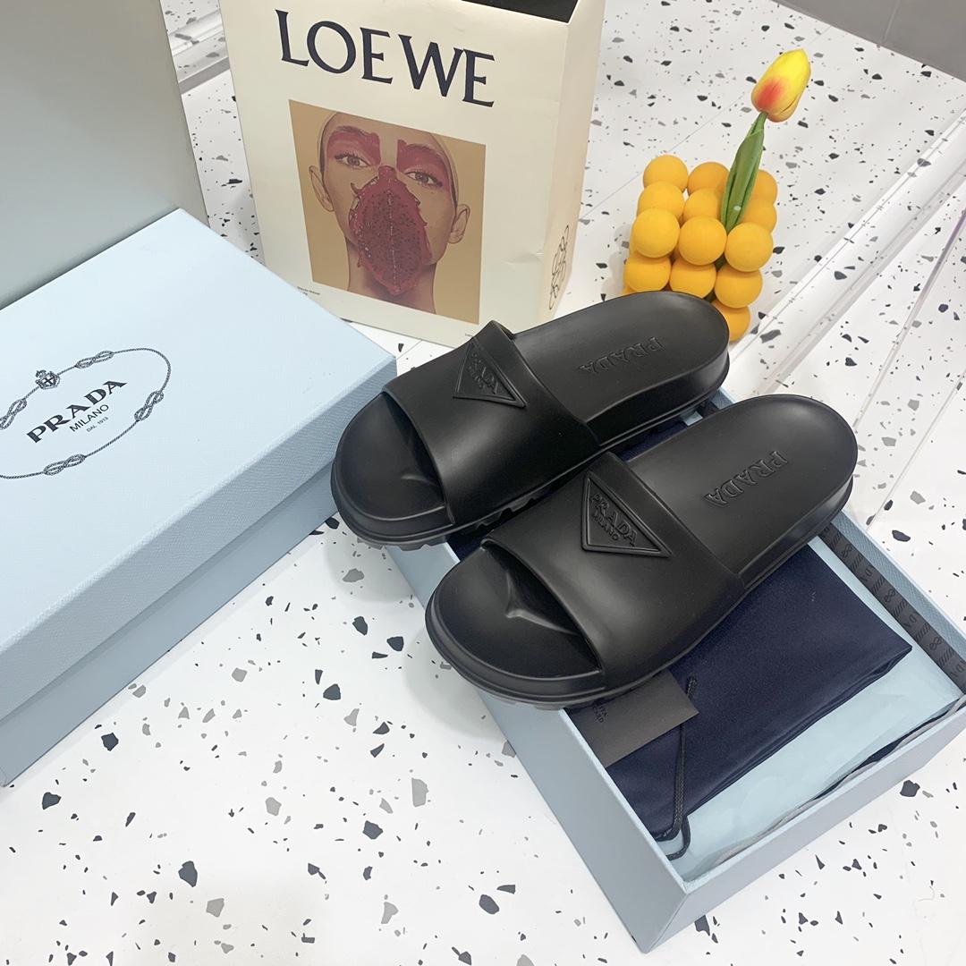 Prada Rubber Sandals  - PerfectKickZ