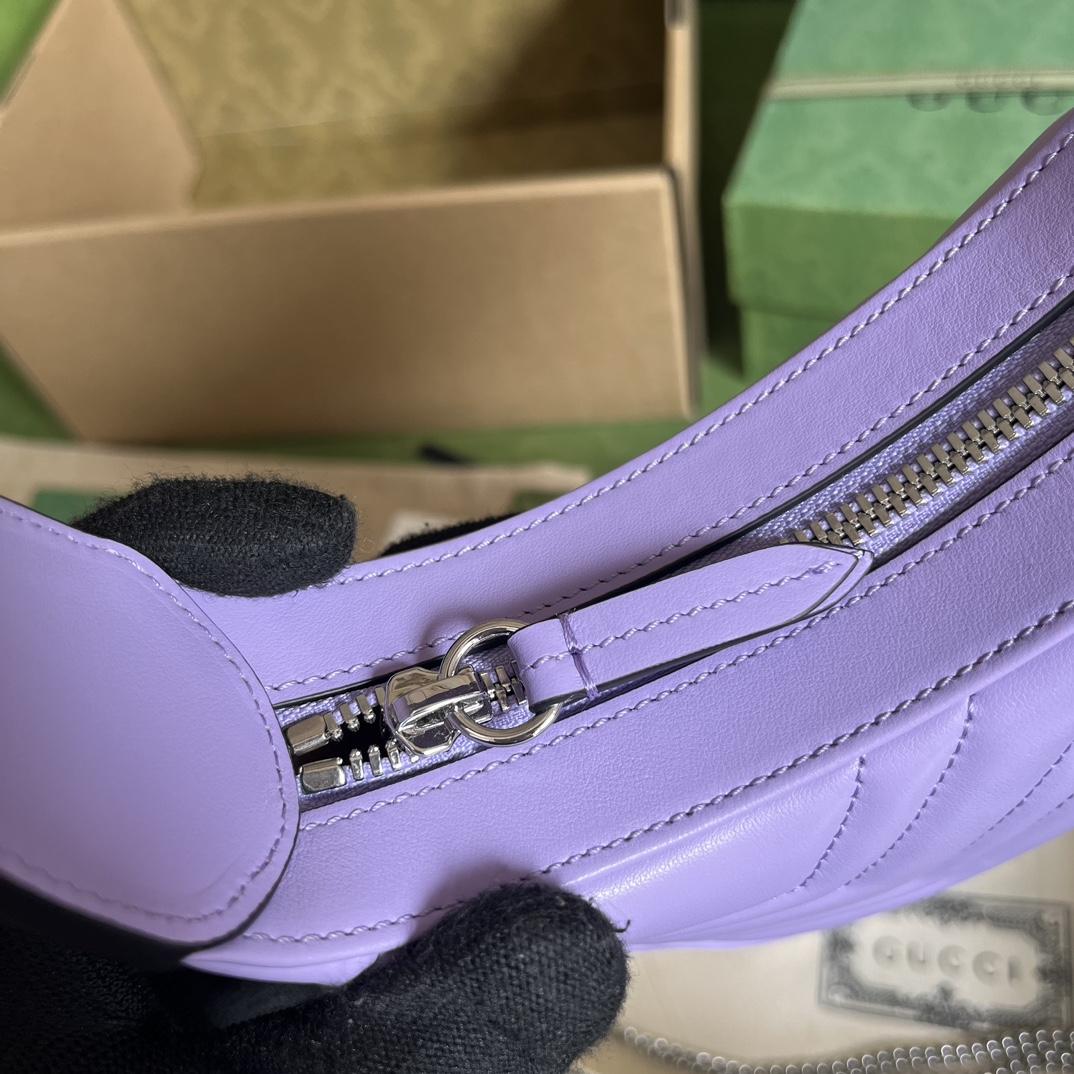 Gucci GG Marmont Half-Moon-Shaped Mini Bag(21.5-11-5cm) - PerfectKickZ
