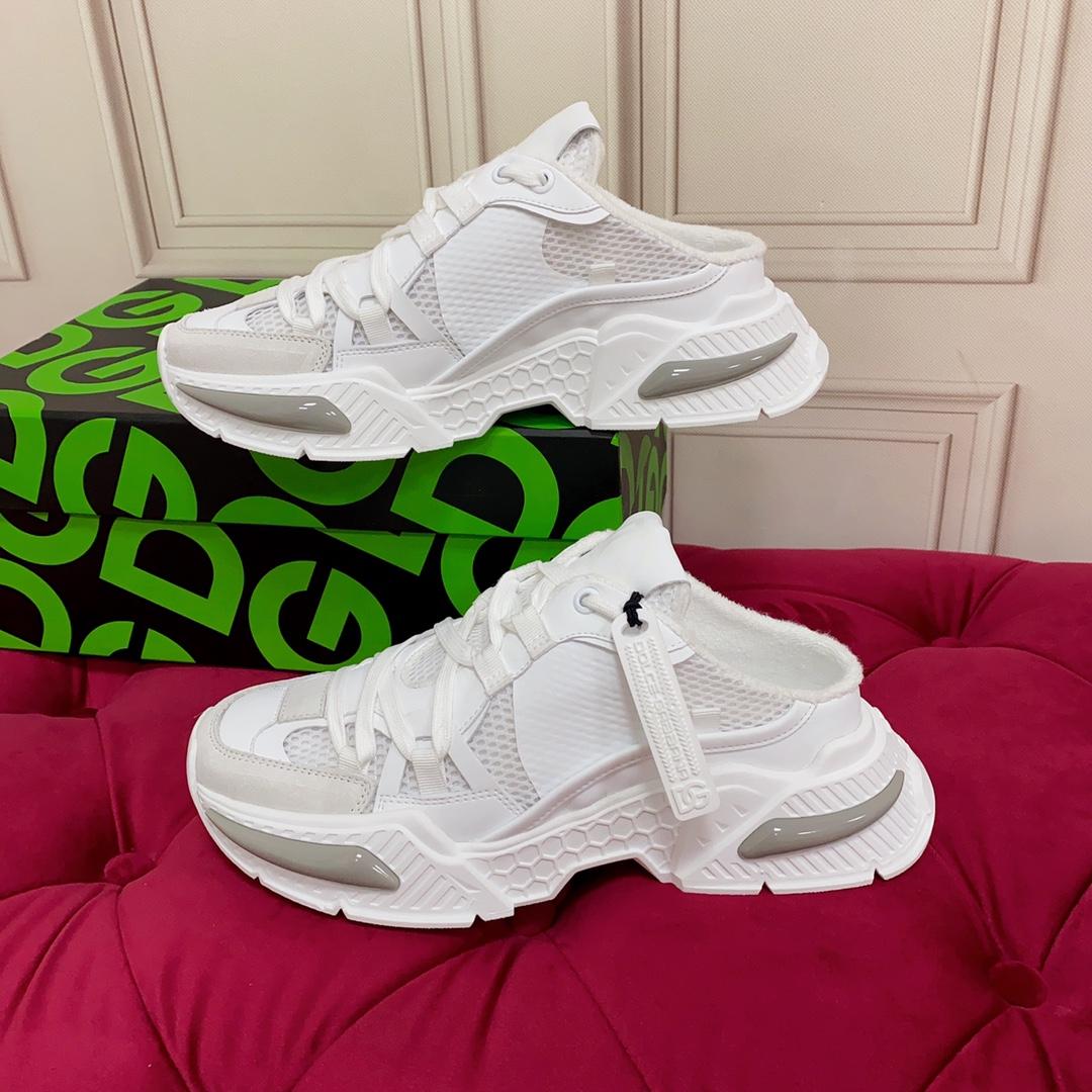 Dolce & Gabbana Mixed-material Airmaster Mule Sneakers - PerfectKickZ