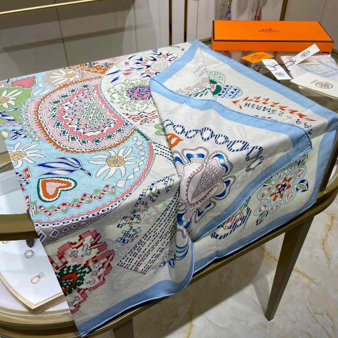Hermes En Attendant Ulysse Shawl 140 - PerfectKickZ