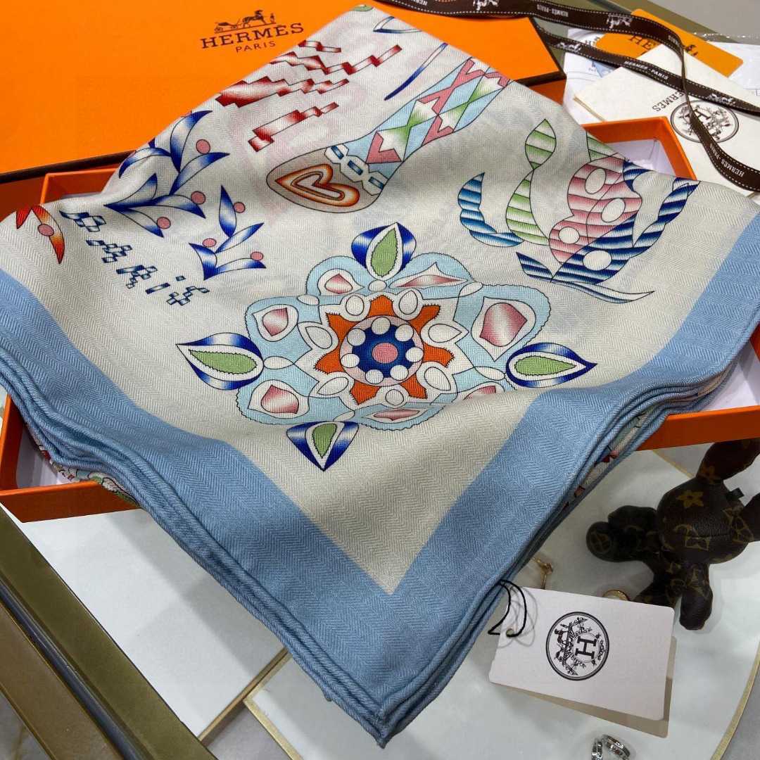 Hermes En Attendant Ulysse Shawl 140 - PerfectKickZ