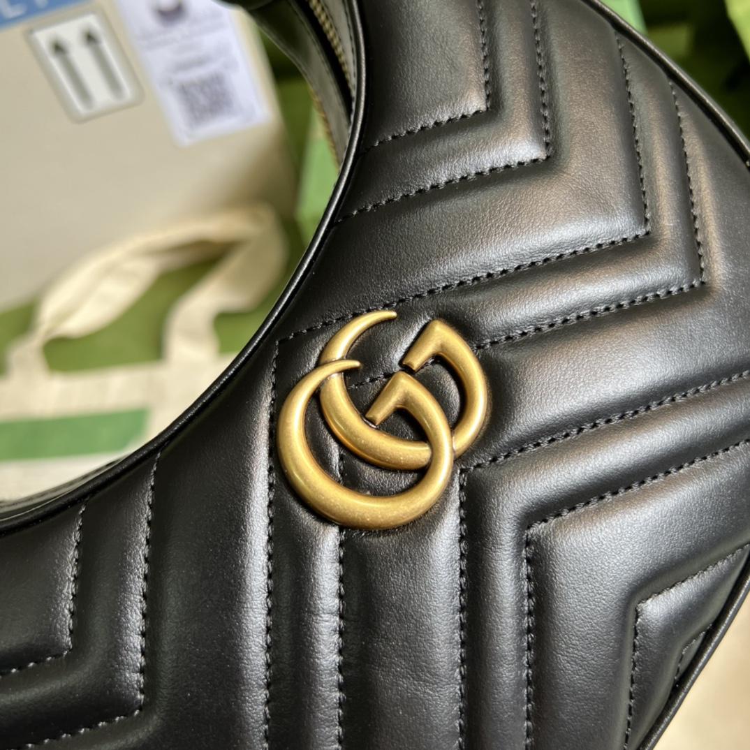 Gucci GG Marmont Half-Moon-Shaped Mini Bag(21.5-11-5cm) - PerfectKickZ