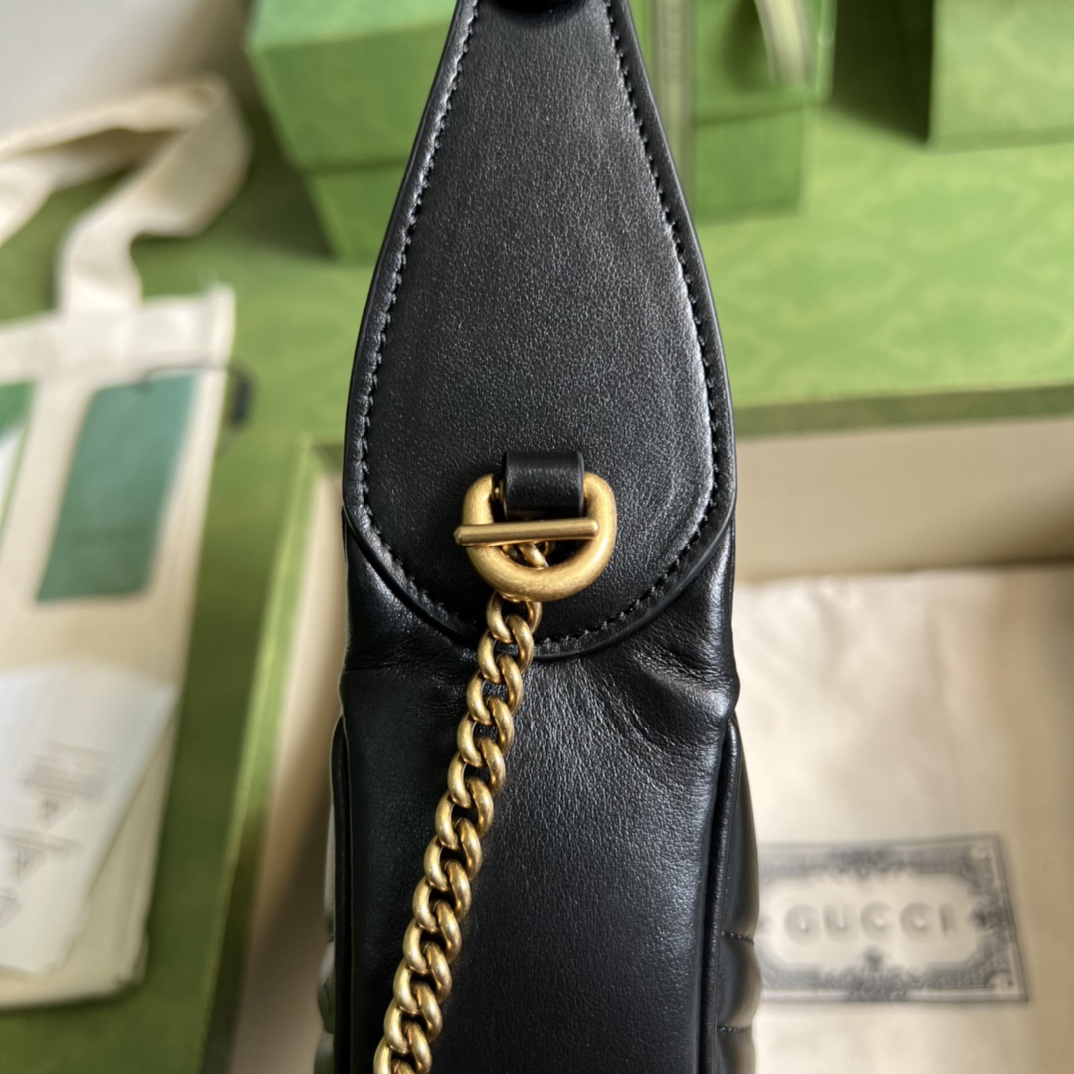 Gucci GG Marmont Half-Moon-Shaped Mini Bag(21.5-11-5cm) - PerfectKickZ