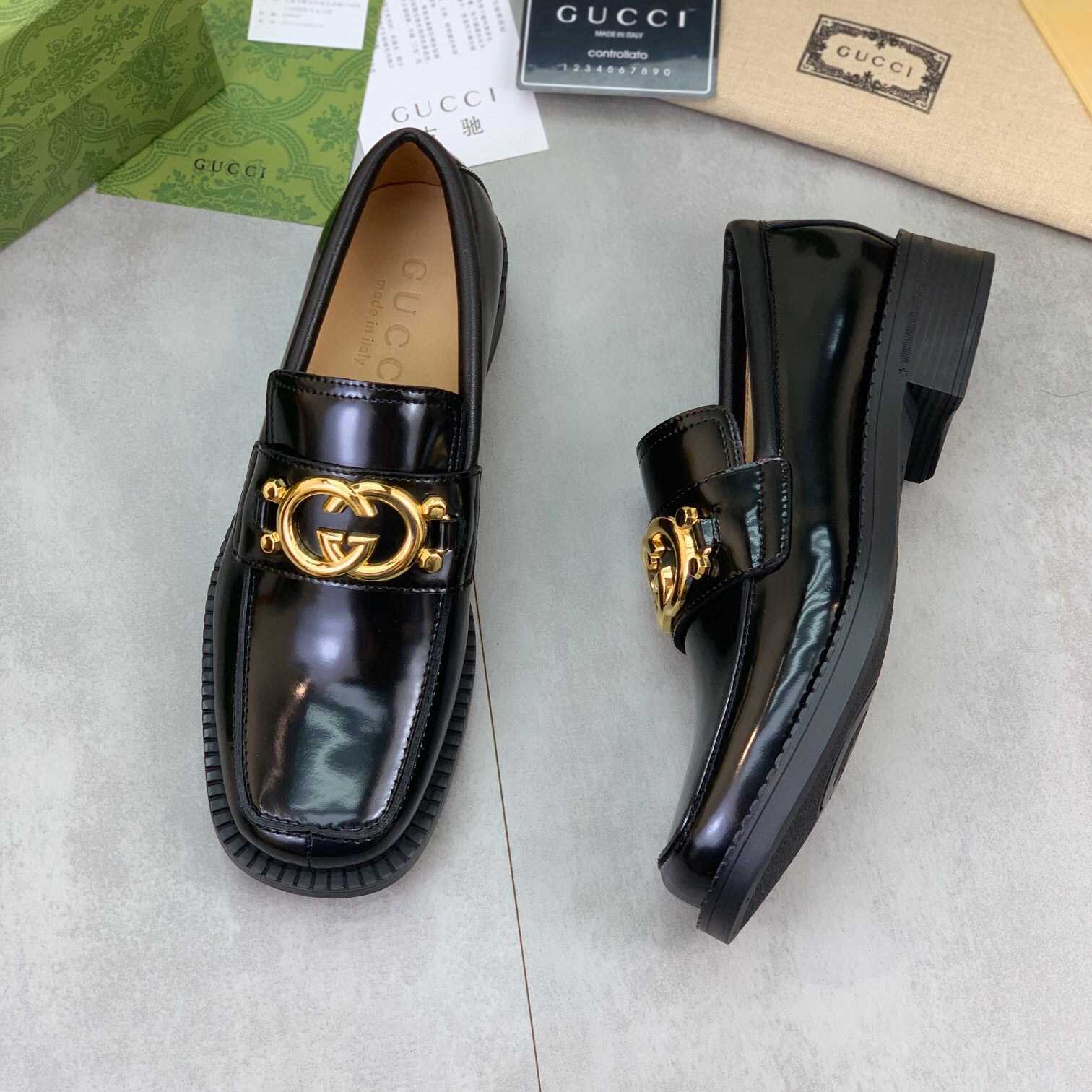 Gucci GG Leather Loafers(Upon Uk Size) - PerfectKickZ