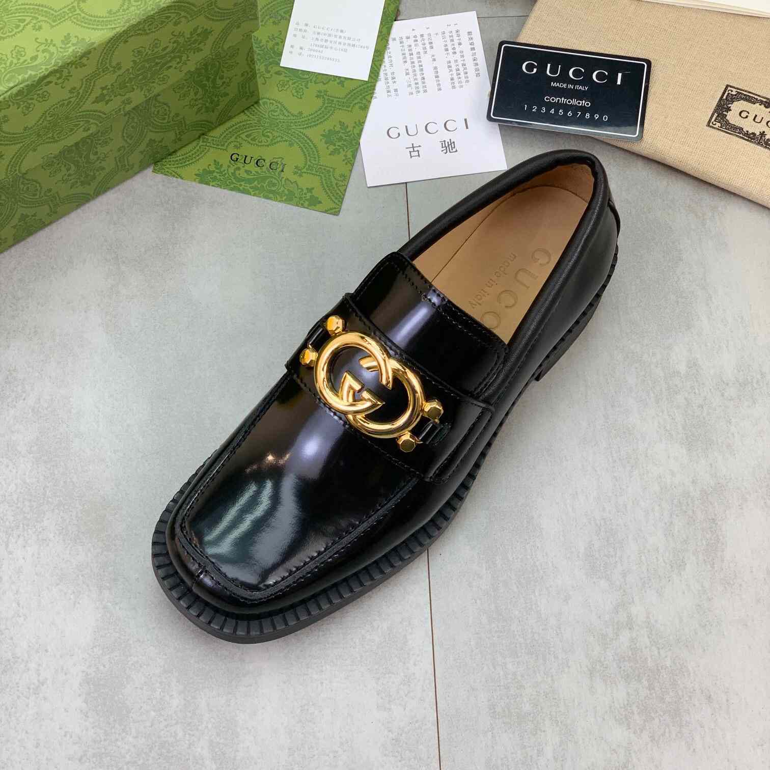 Gucci GG Leather Loafers(Upon Uk Size) - PerfectKickZ