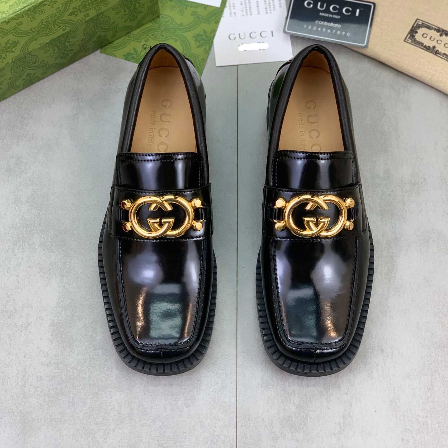 Gucci GG Leather Loafers(Upon Uk Size) - PerfectKickZ