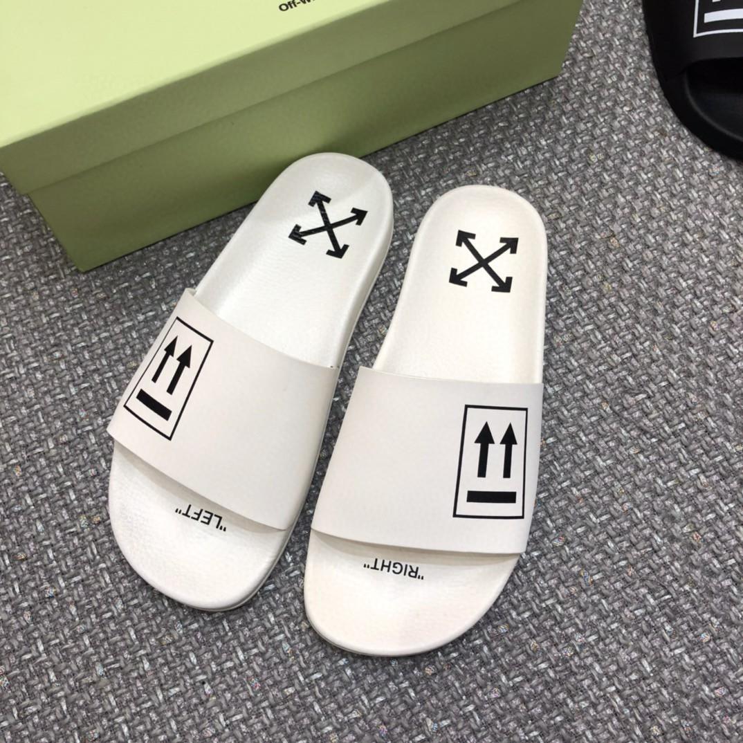 Off White Double Arrow Camouflage Print Slides - PerfectKickZ