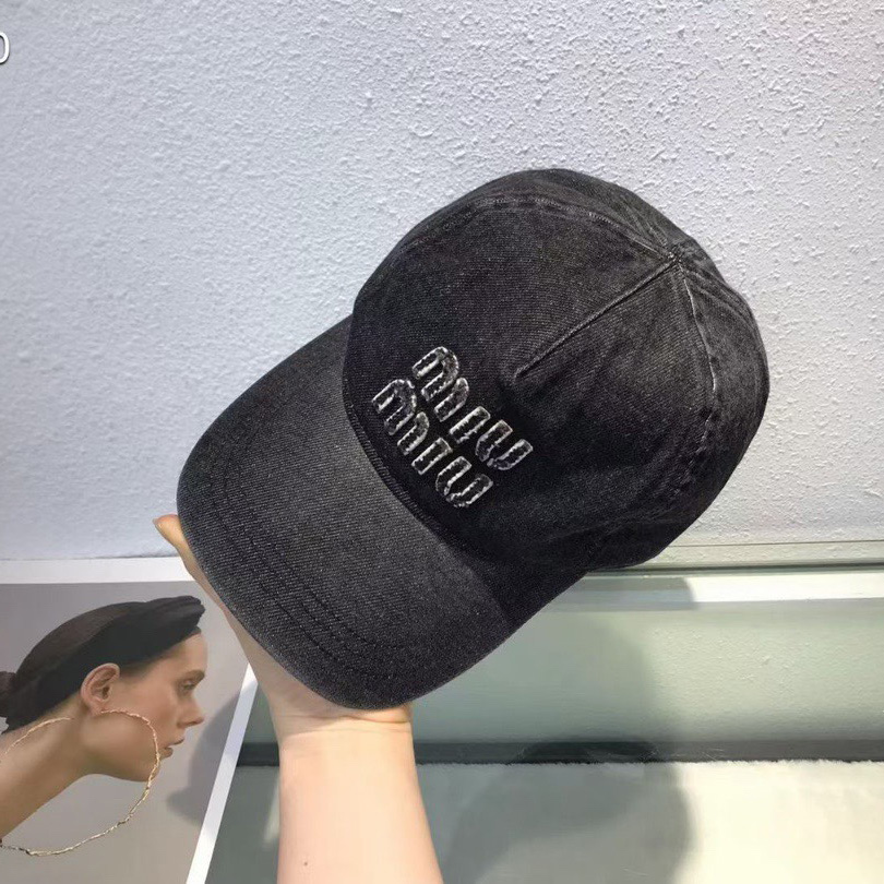 Miu Miu Denim Baseball Cap - PerfectKickZ