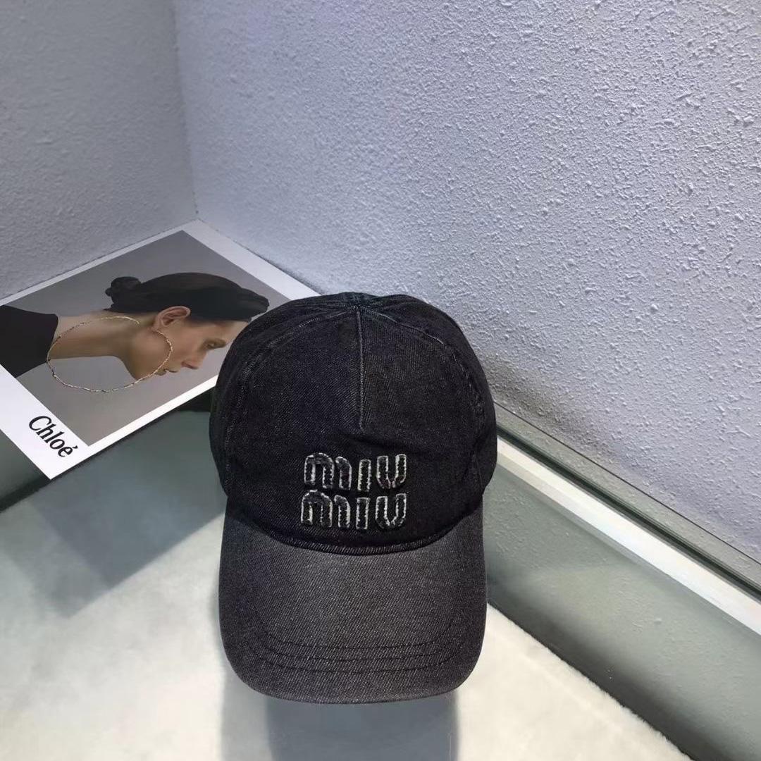 Miu Miu Denim Baseball Cap - PerfectKickZ
