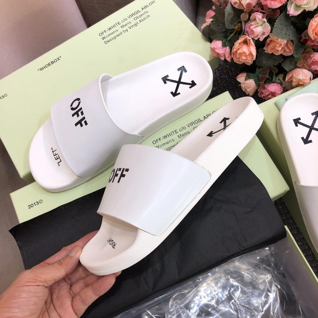 Off White Printed Pool Slider - 