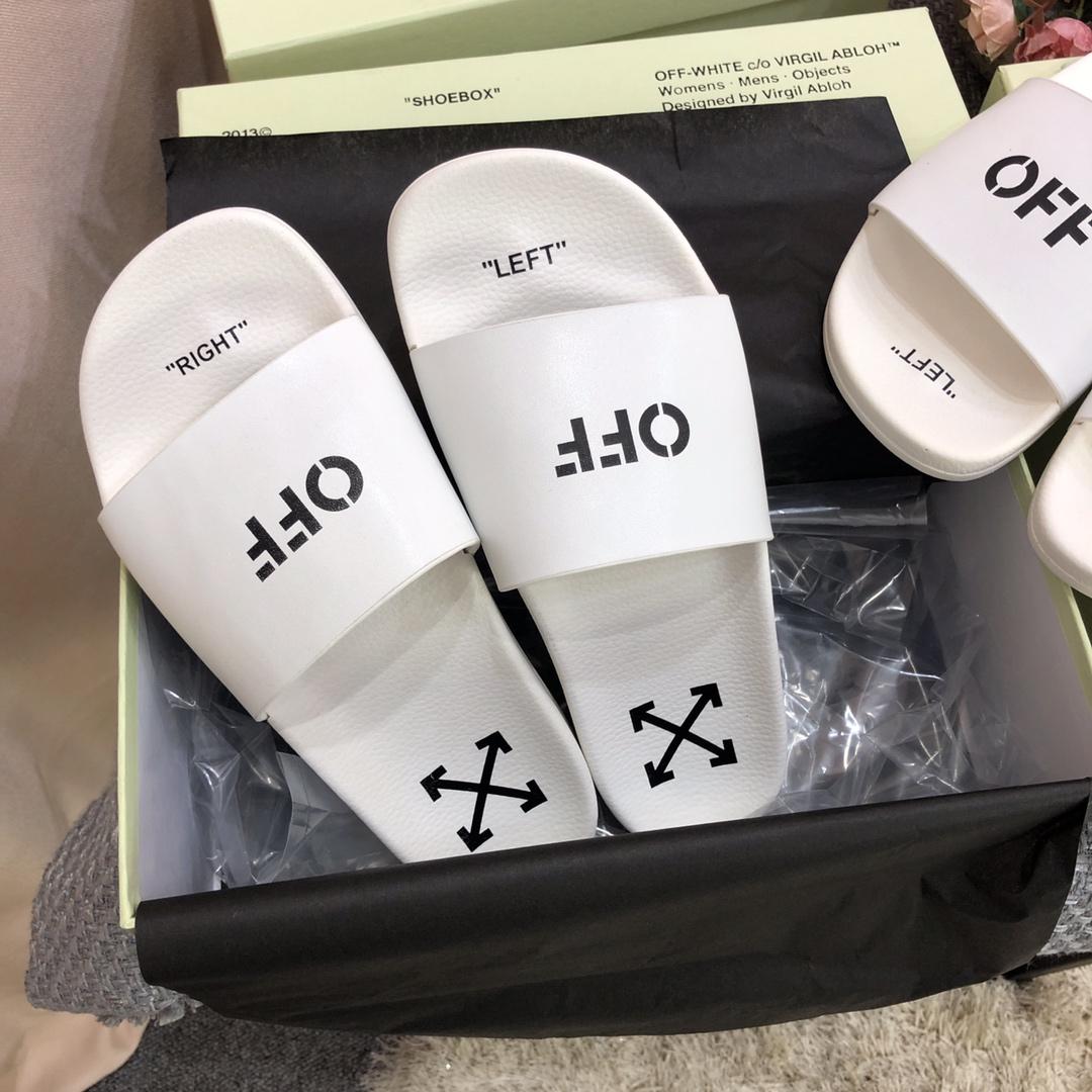 Off White Printed Pool Slider - 