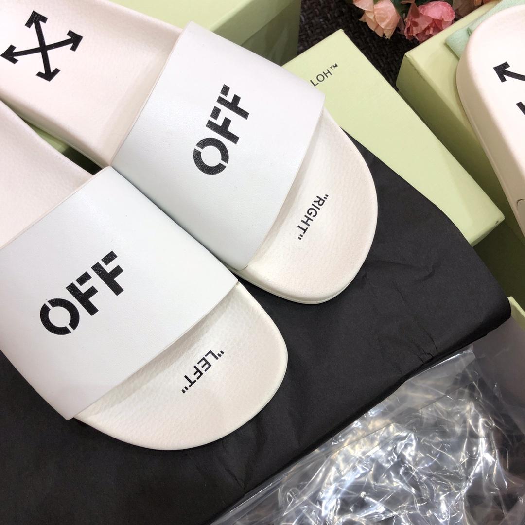 Off White Printed Pool Slider - 