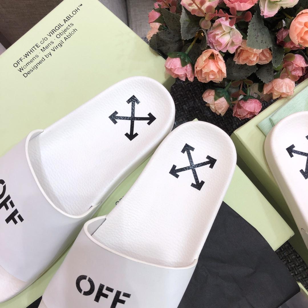 Off White Printed Pool Slider - 