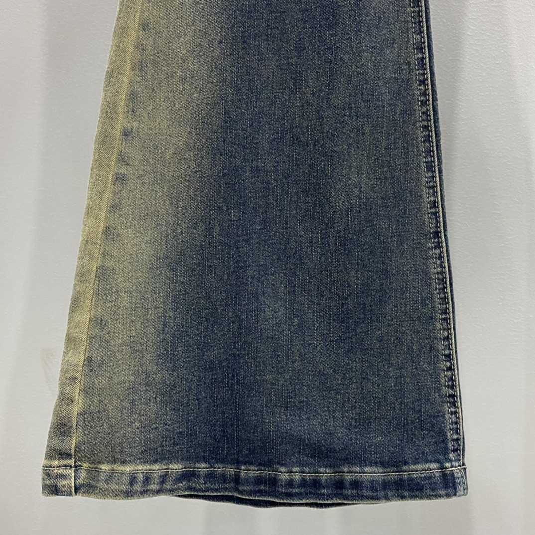 Rick Owens Drkshdw Blue Bolan Bootcut Jeans - PerfectKickZ