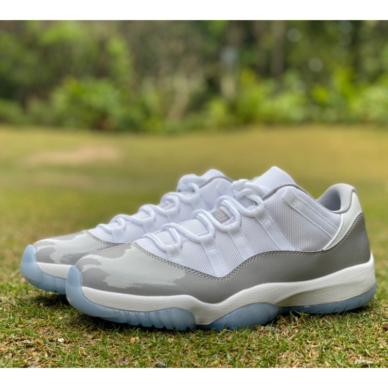 Air Jordan 11 Retro Low "Cement Grev" Sneaker     av2187-140 - PerfectKickZ