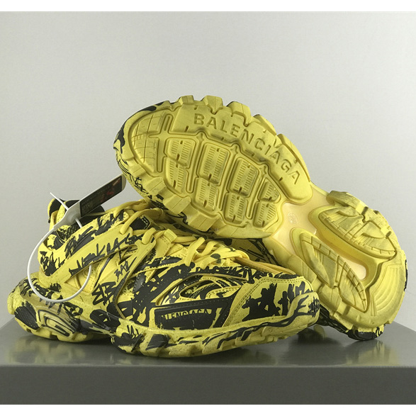 Balenciaga Track Graffiti Sneaker In Yellow - PerfectKickZ