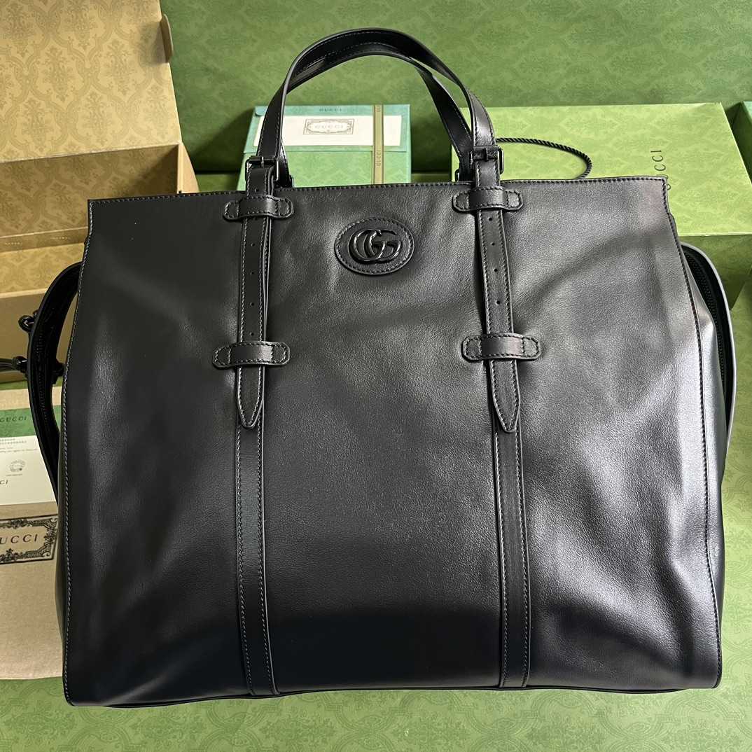 Gucci Large Tote Bag With Tonal Double G (47-36-24cm) - PerfectKickZ