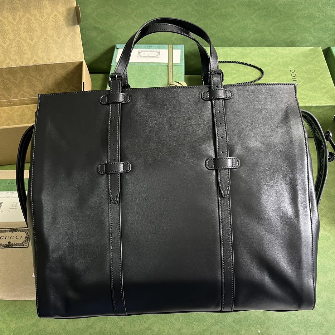 Gucci Large Tote Bag With Tonal Double G (47-36-24cm) - 