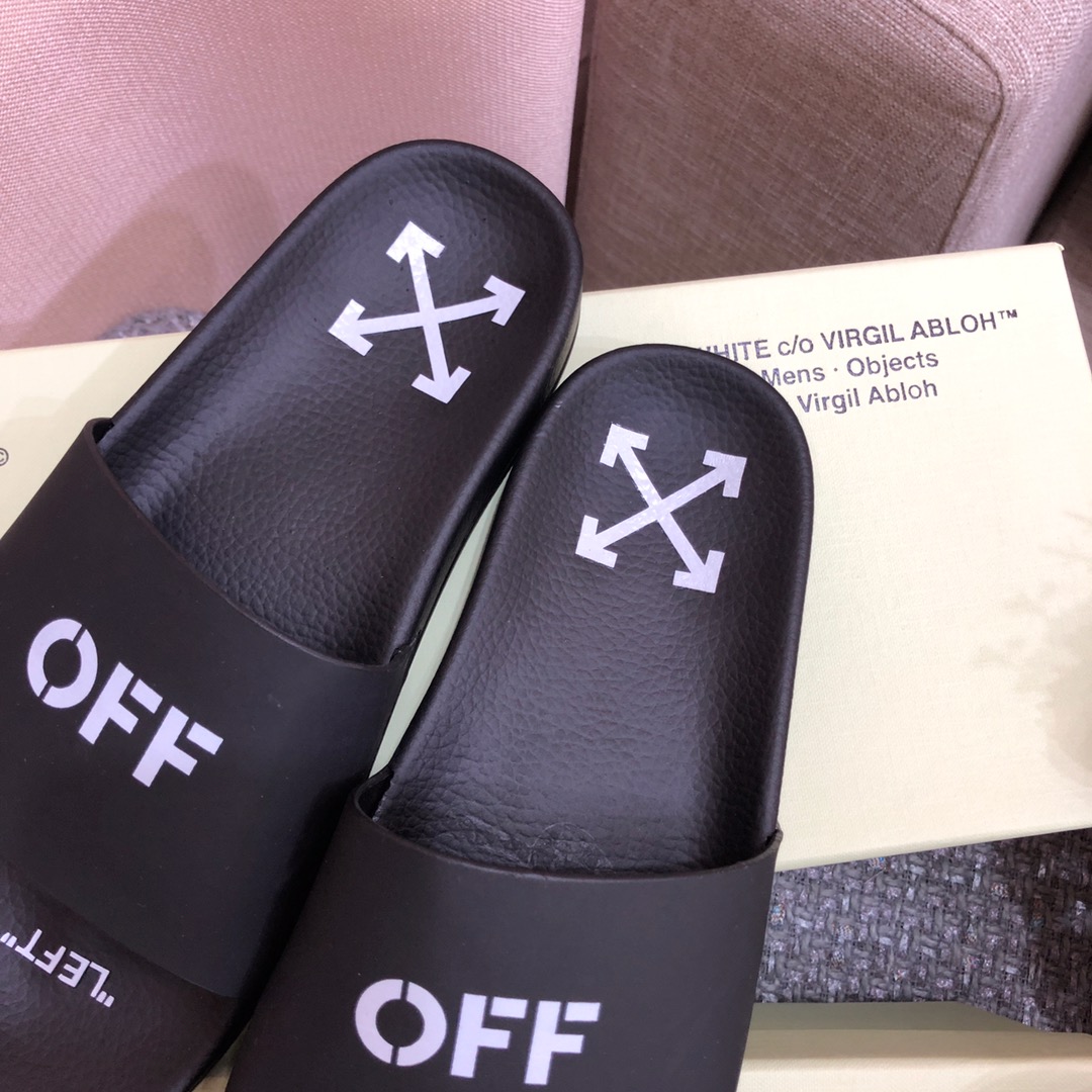 Off White Printed Pool Slider - 