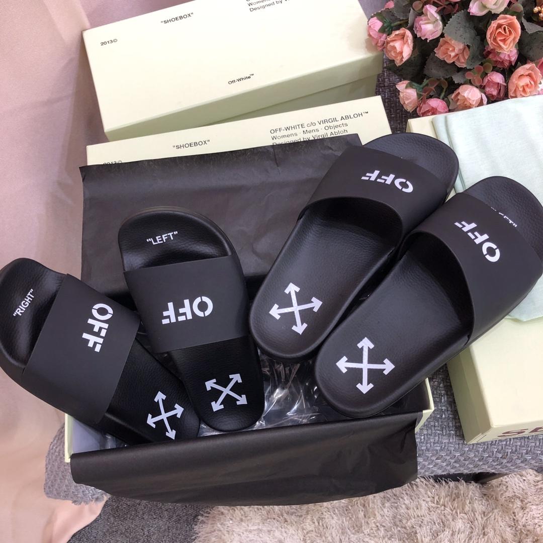Off White Printed Pool Slider - 