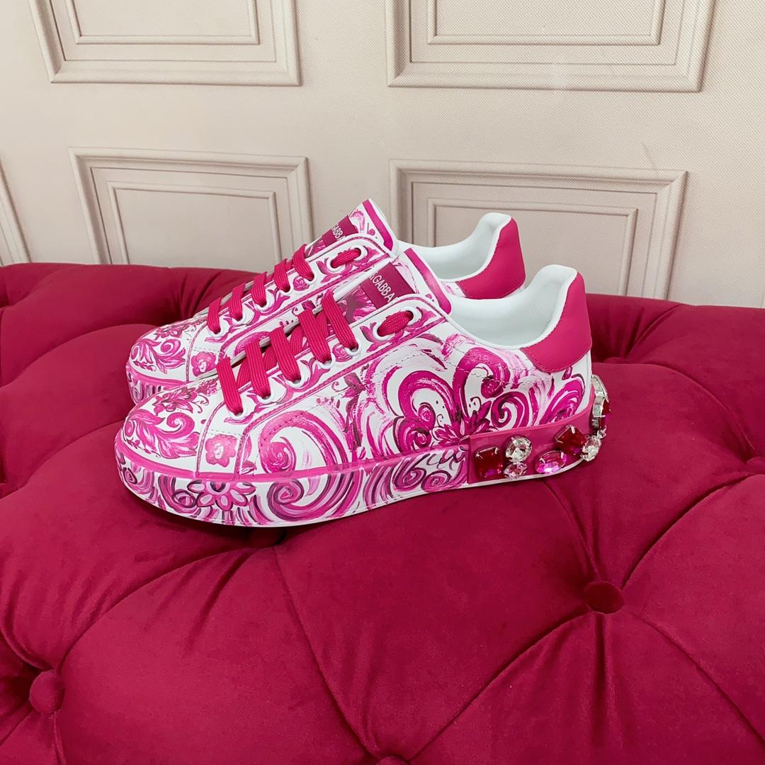 Dolce & Gabbana Calfskin Portofino Sneakers - PerfectKickZ