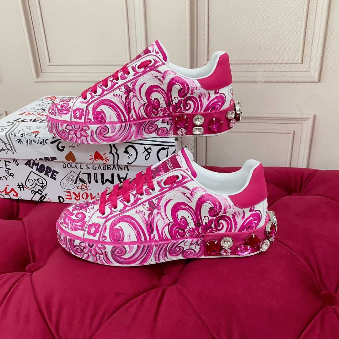 Dolce & Gabbana Calfskin Portofino Sneakers - PerfectKickZ