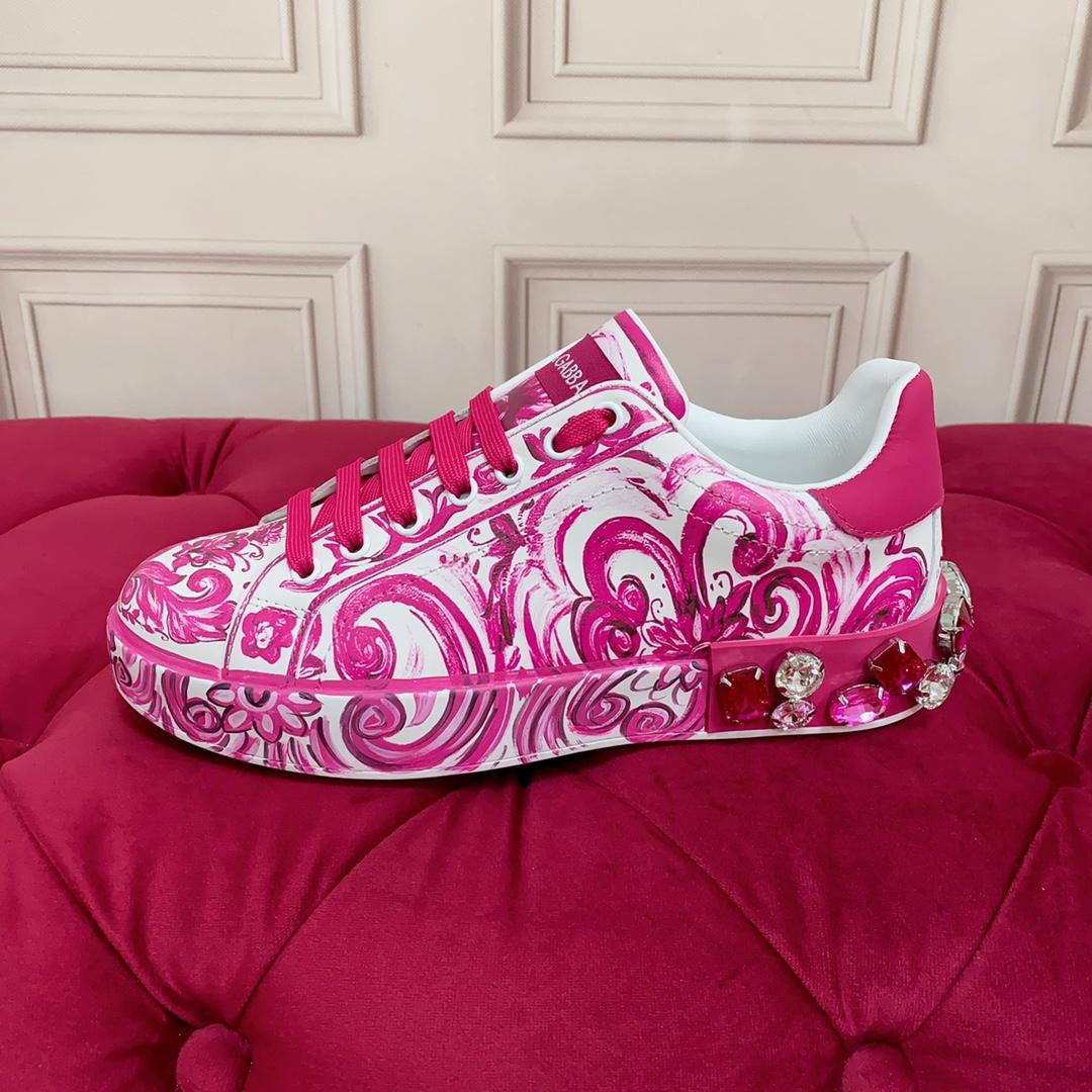 Dolce & Gabbana Calfskin Portofino Sneakers - PerfectKickZ
