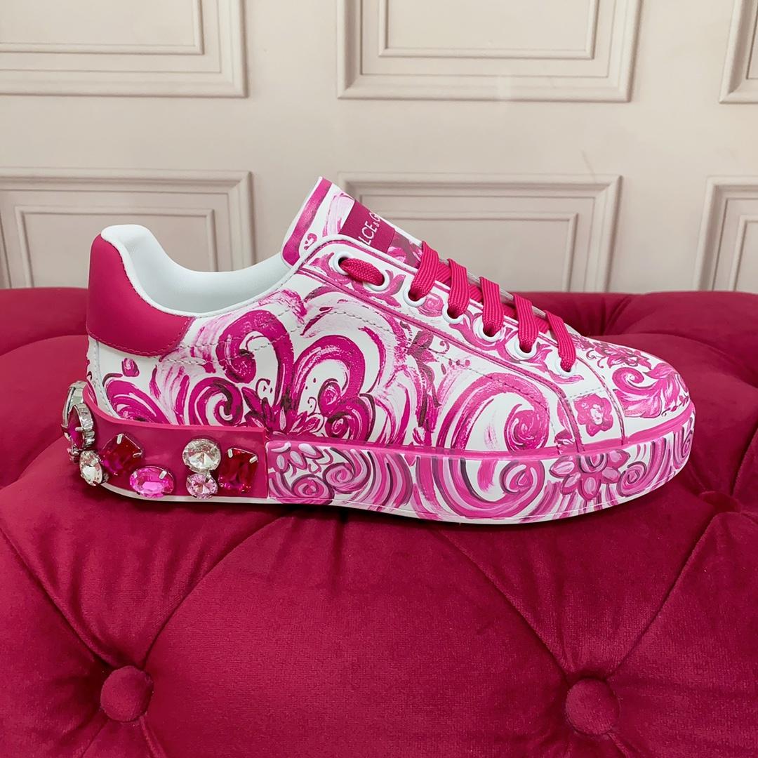 Dolce & Gabbana Calfskin Portofino Sneakers - PerfectKickZ