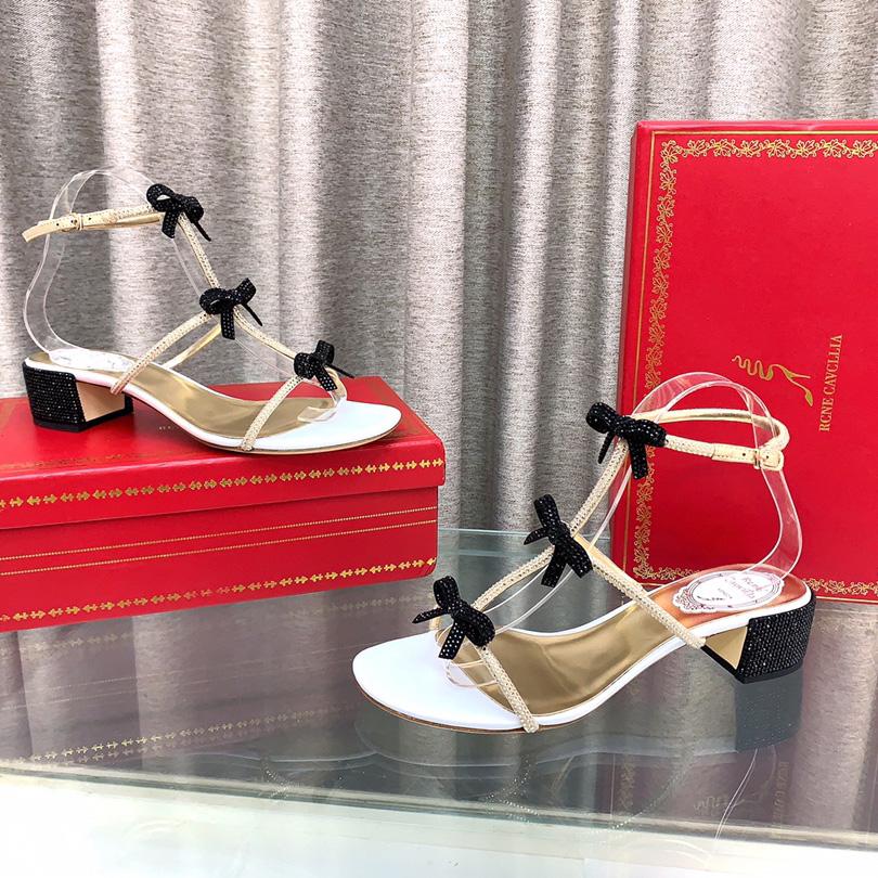 Rene Caovilla Sandals With Ankle Laces Caterina - PerfectKickZ