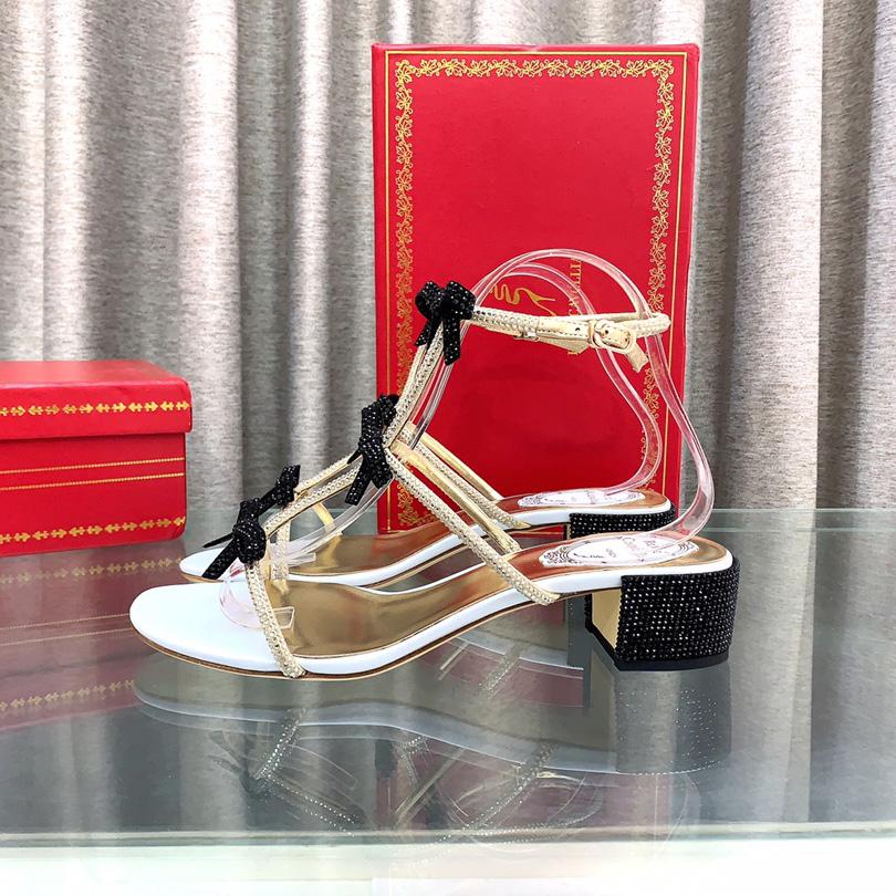 Rene Caovilla Sandals With Ankle Laces Caterina - PerfectKickZ