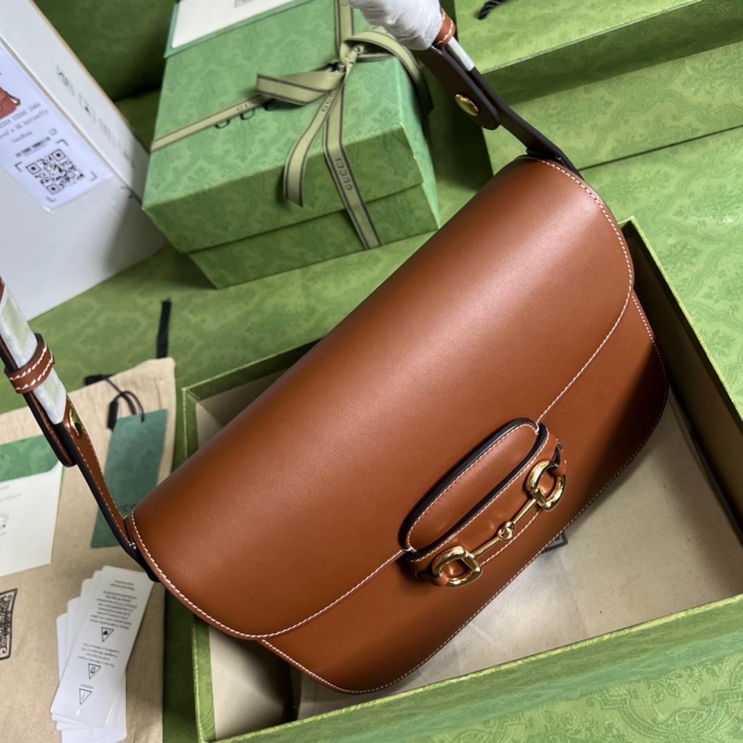 Gucci Horsebit 1955 Shoulder Bag(25-18-8cm)    - PerfectKickZ