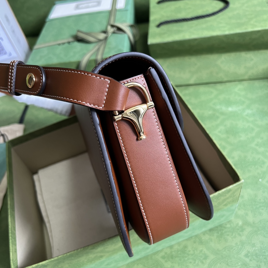 Gucci Horsebit 1955 Shoulder Bag(25-18-8cm)    - PerfectKickZ