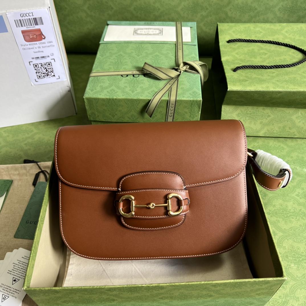 Gucci Horsebit 1955 Shoulder Bag(25-18-8cm)    - PerfectKickZ