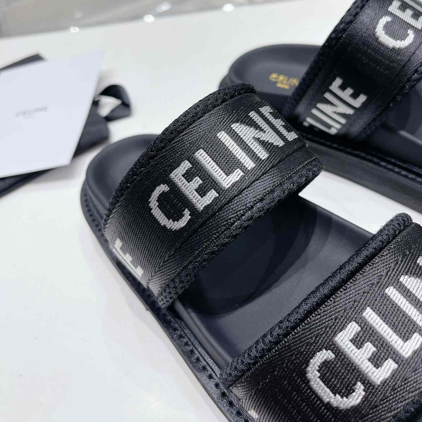 Celine Leo Scratch Sandal In Calfskin - 