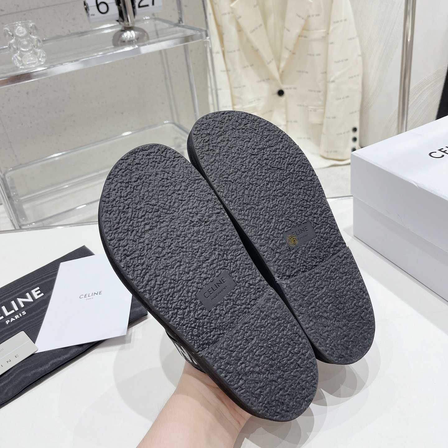 Celine Leo Scratch Sandal In Calfskin - PerfectKickZ