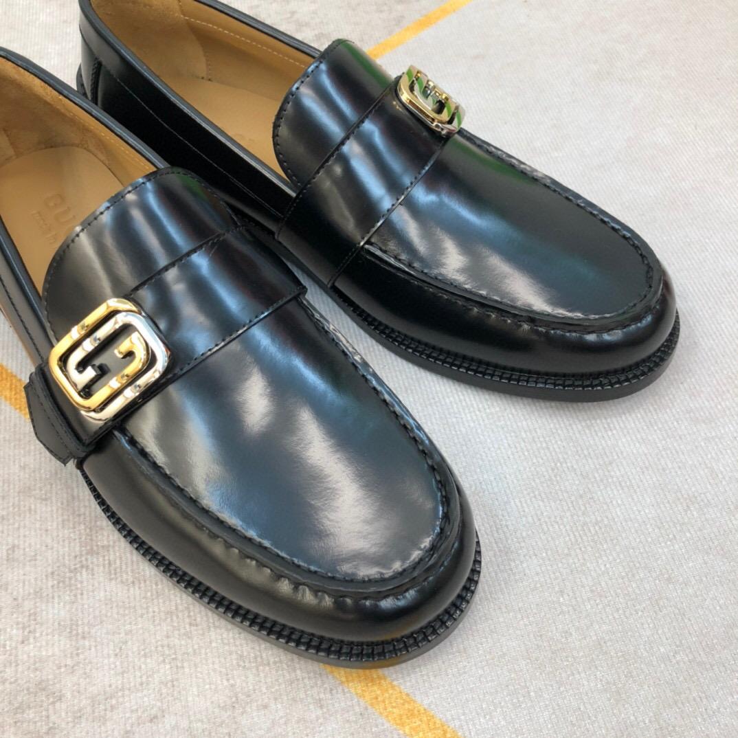 Gucci Logo-plaque Leather Loafers (Upon Uk Size) - PerfectKickZ
