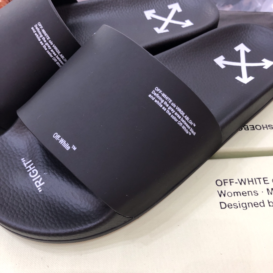 Off White C/O Virgil Abloh Slides - PerfectKickZ