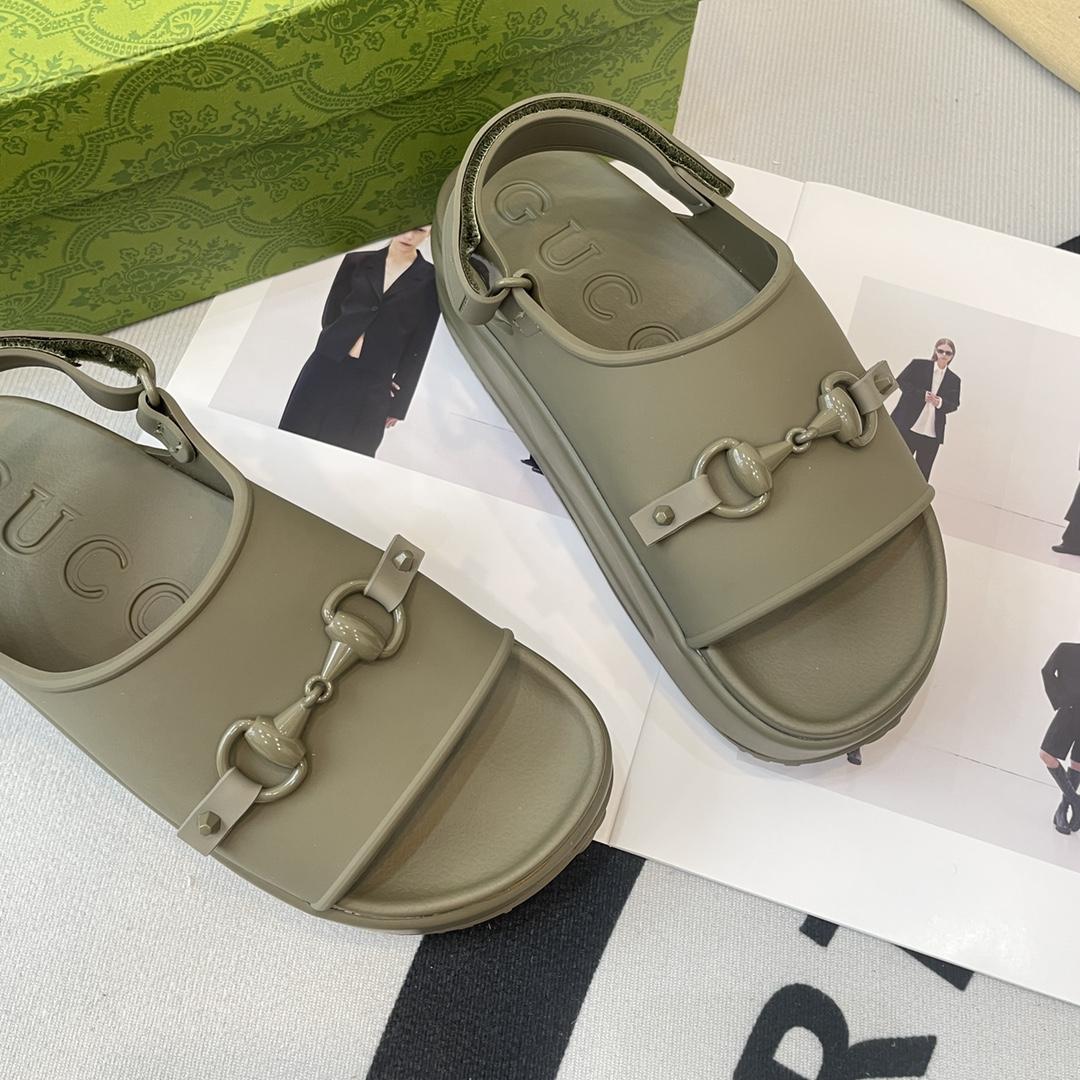 Gucci Horsebit Flatform Sandal - PerfectKickZ