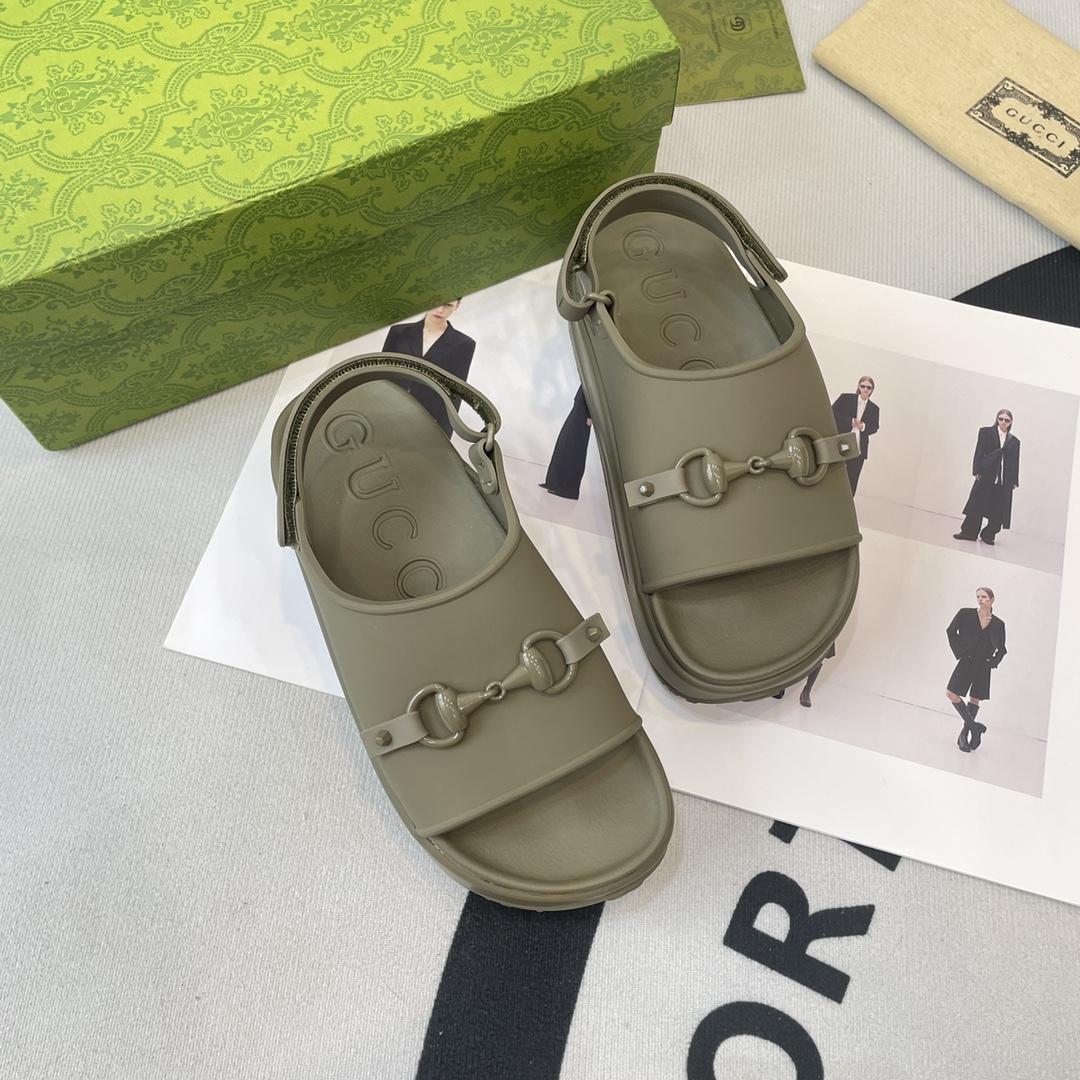 Gucci Horsebit Flatform Sandal - PerfectKickZ