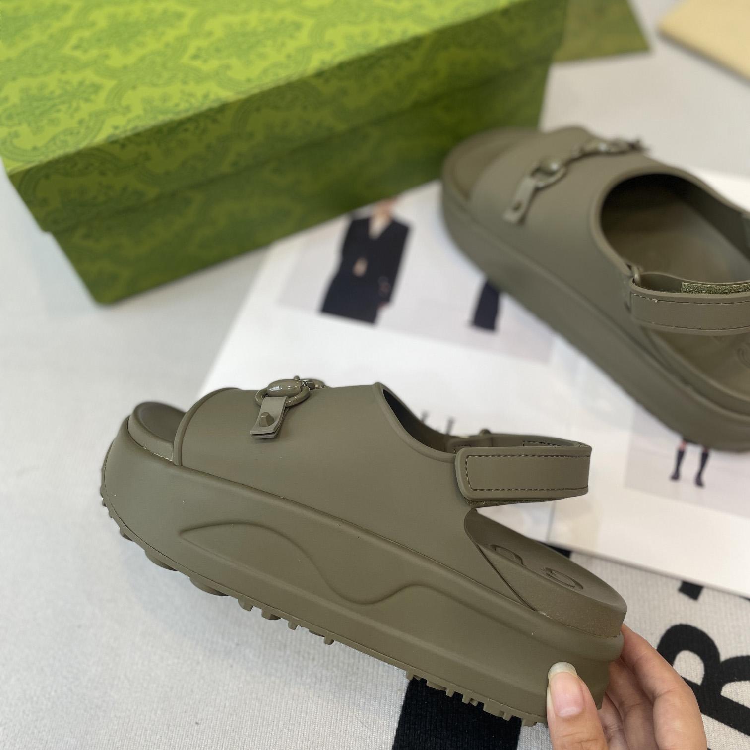 Gucci Horsebit Flatform Sandal - PerfectKickZ