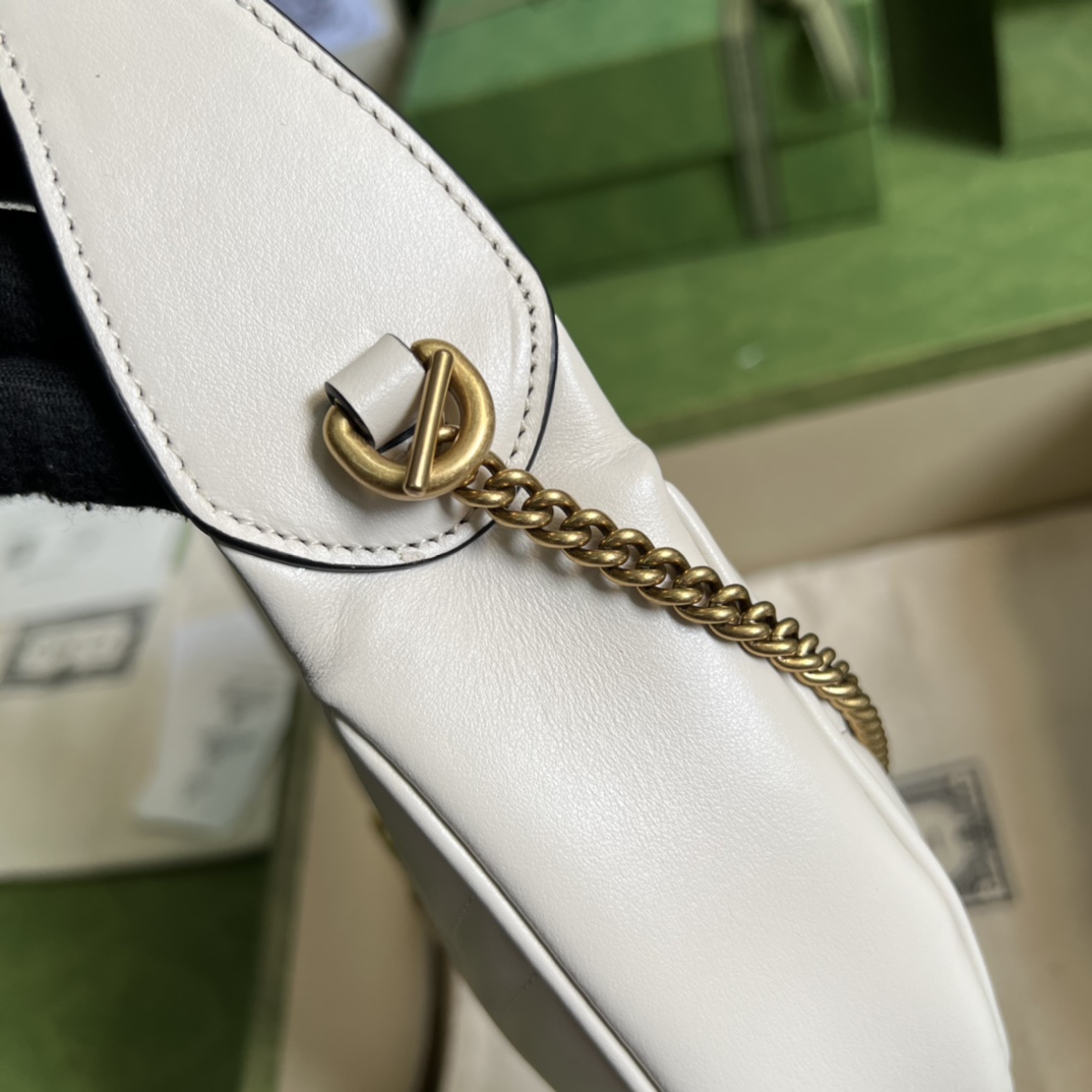 Gucci GG Marmont Half-Moon-Shaped Mini Bag(21.5-11-5cm) - 