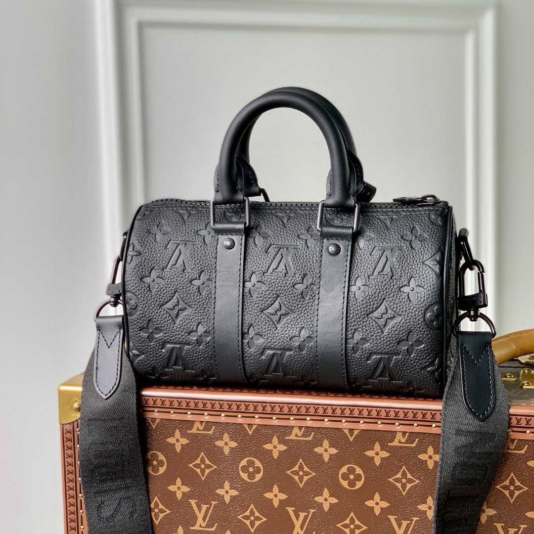 Louis Vuitton CKeepall Bandoulière 25 Taurillon Monogram (25x15x11CM)   M20900 - PerfectKickZ