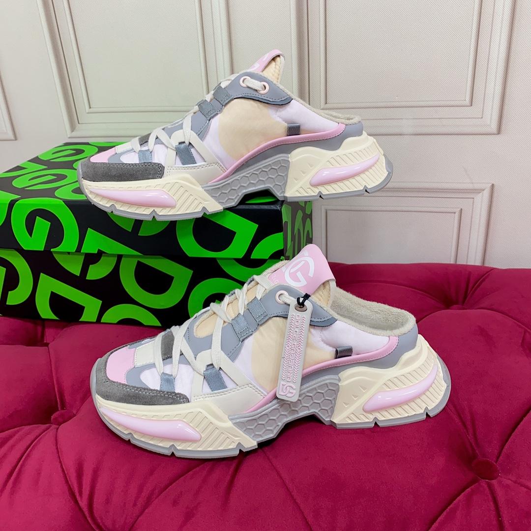 Dolce & Gabbana Mixed-material Airmaster Mule Sneakers - PerfectKickZ
