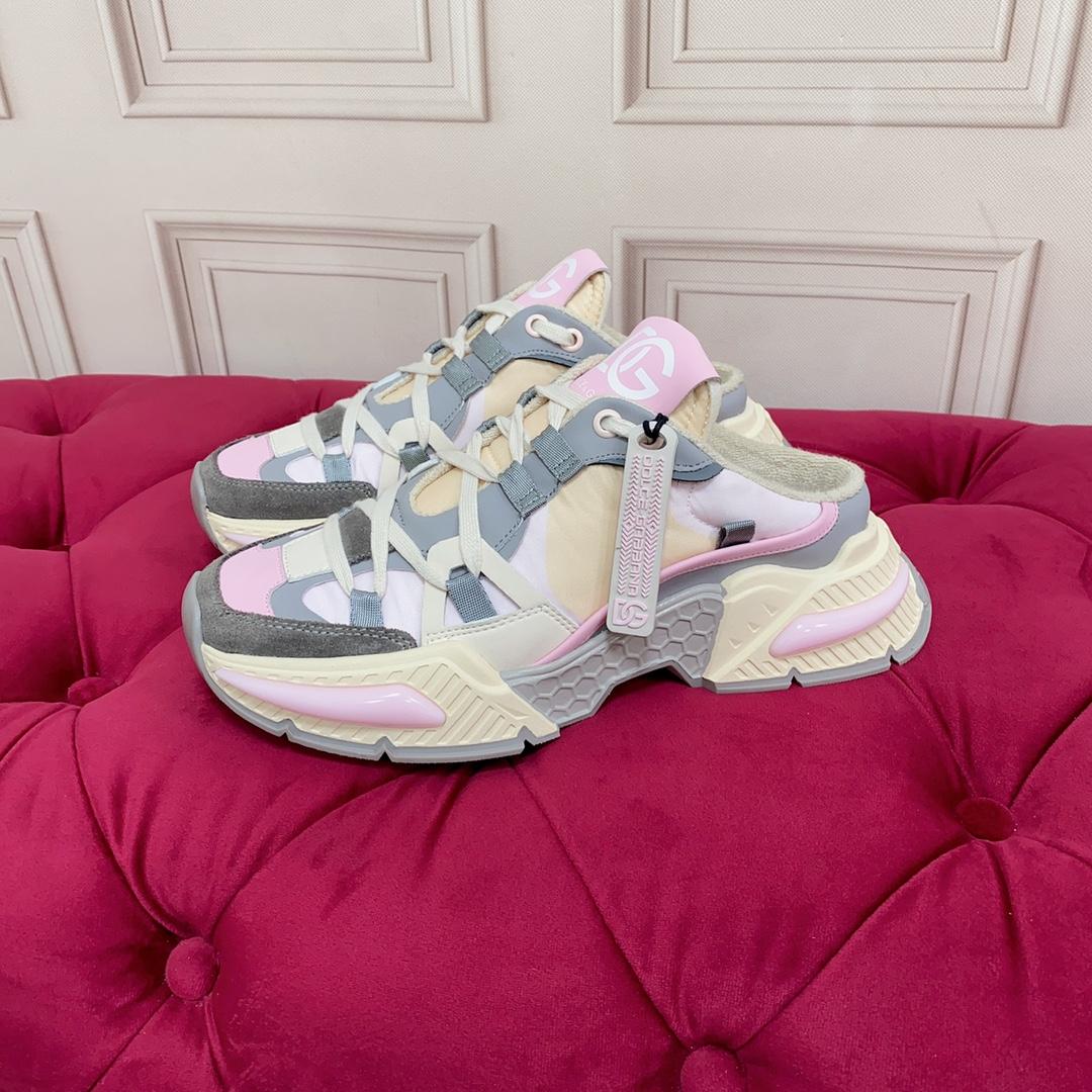 Dolce & Gabbana Mixed-material Airmaster Mule Sneakers - PerfectKickZ