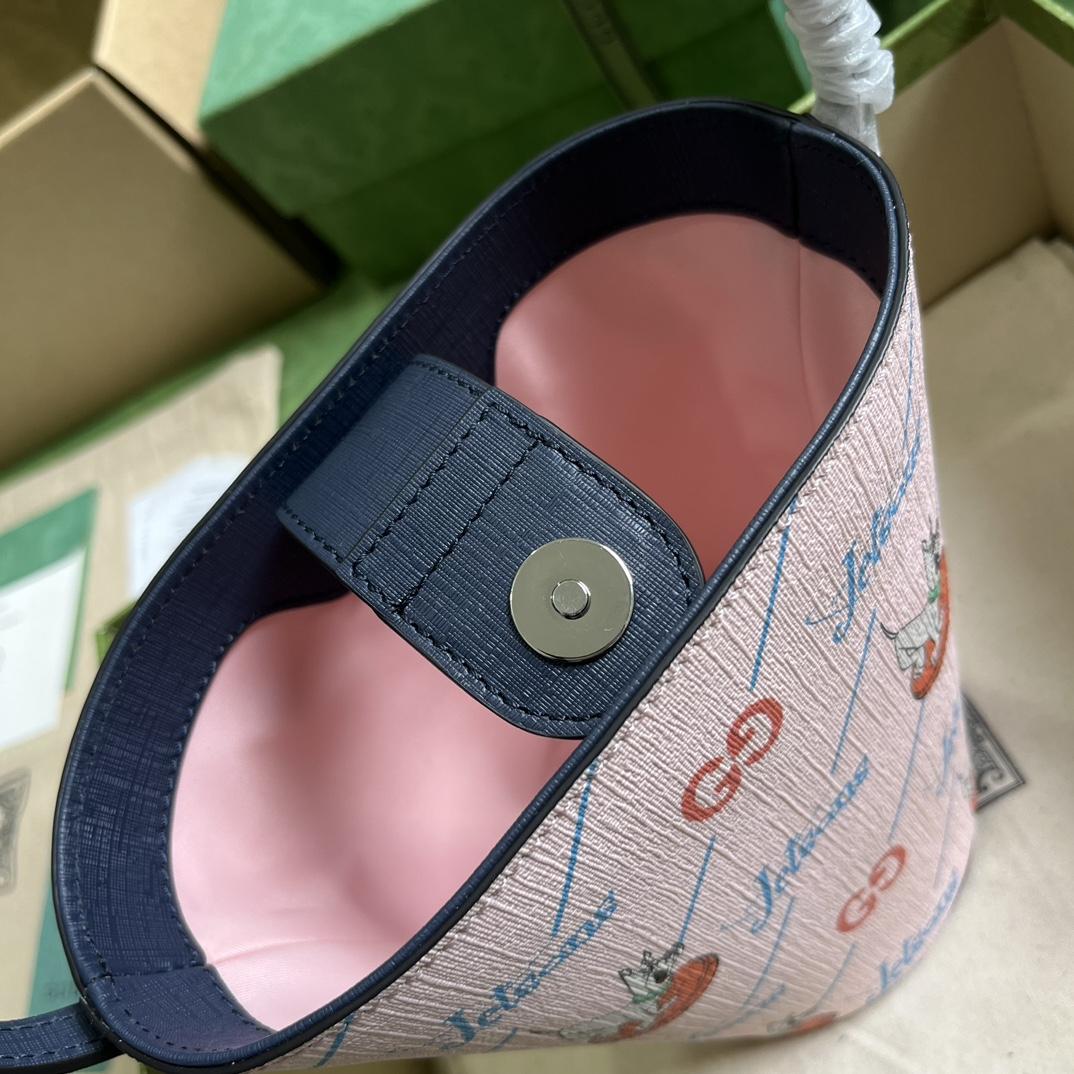 Gucci Children's Printed Bucket Bag (18.5-16.5-7.5cm) - PerfectKickZ