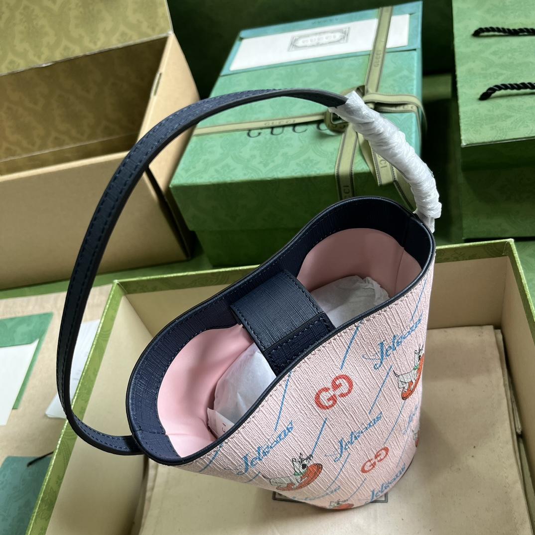 Gucci Children's Printed Bucket Bag (18.5-16.5-7.5cm) - PerfectKickZ