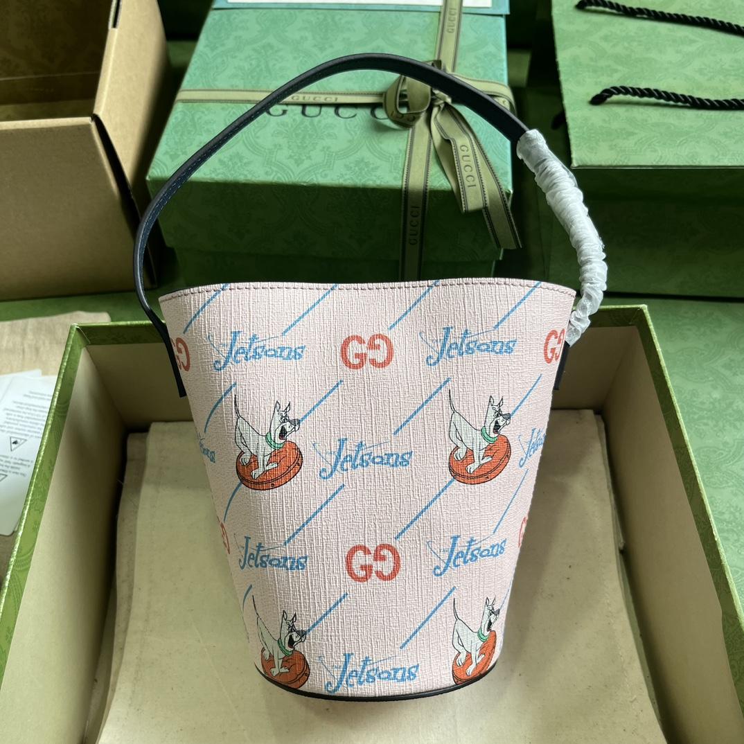 Gucci Children's Printed Bucket Bag (18.5-16.5-7.5cm) - PerfectKickZ