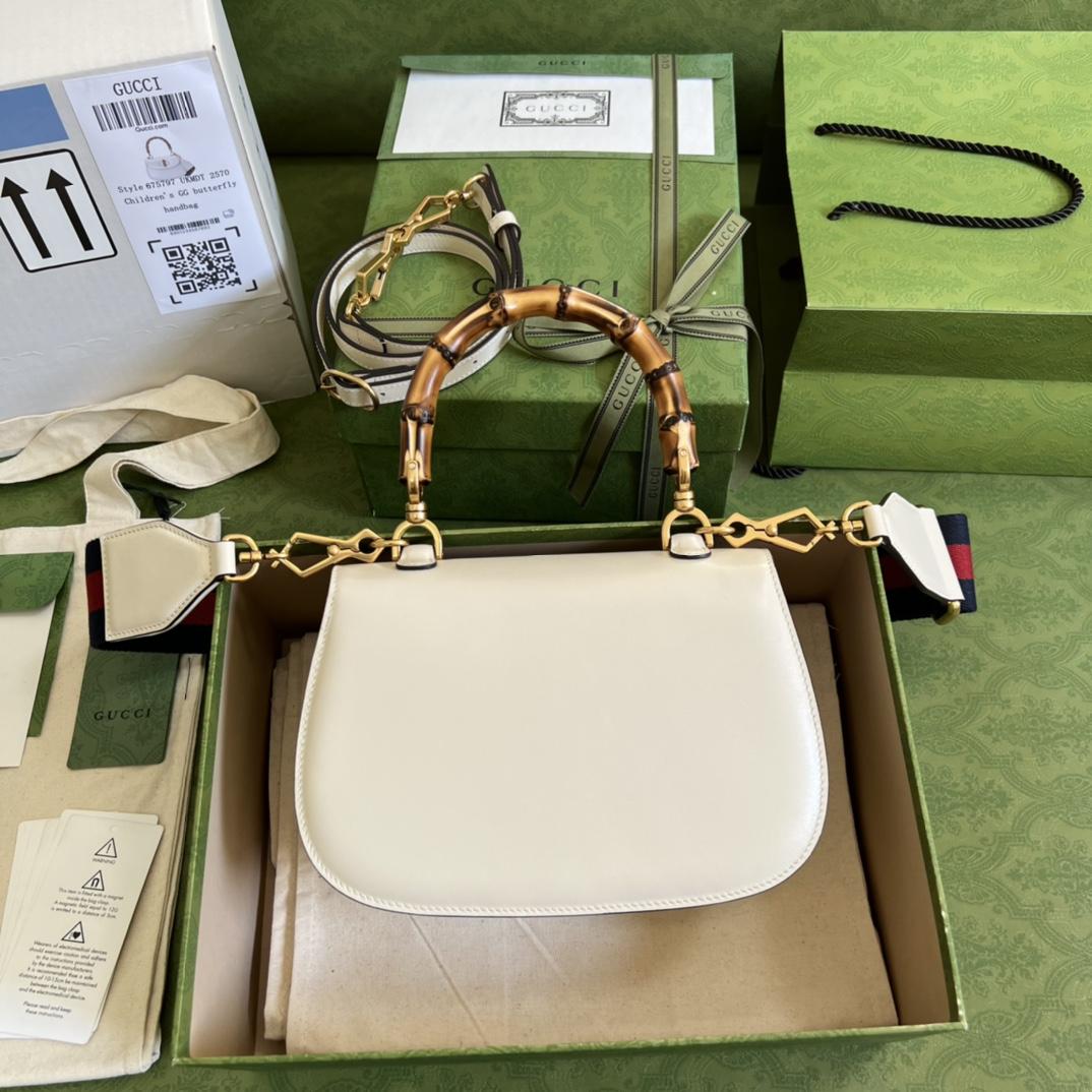 Gucci Bamboo 1947 Small Top Handle Bag (21-15-7cm) - PerfectKickZ